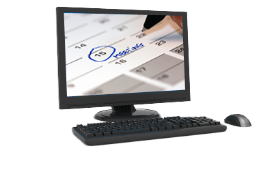 Der Kalender des Jahres im Computer